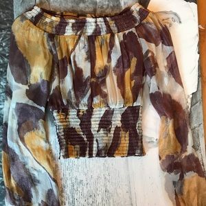 Off the shoulder , crop blouse